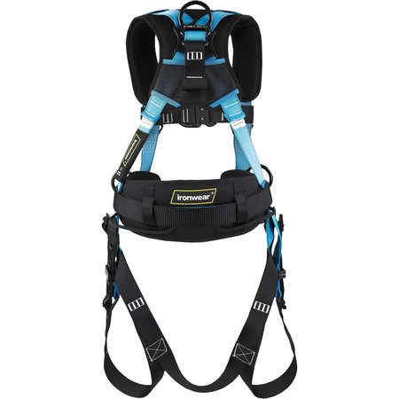 Ironwear Premium Full Body Harness with Quick Release Chest Connector | 420 Lbs Capacity and 4 D-Rings 2161-SM-MD